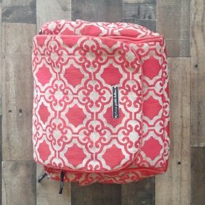 Petunia Pickle Bottom Diaper Bag Backpack Orange And Beige Tapestry